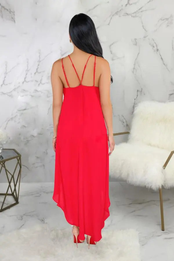 Hoochie Couture White Asymmetrical O-Neck Maxi Dress – Sleek, Sculpted, & Statement-Making Hoochie Couture Boutique