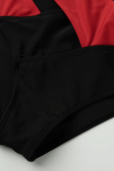 Hoochie Couture Black & White Hollowed-Out Backless Swimsuit – Sexy One-Piece Statement Swimwear Hoochie Couture Boutique