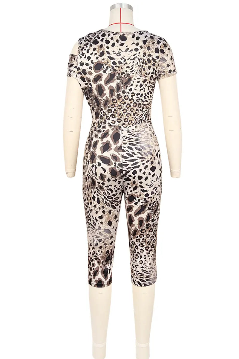Hoochie Couture Fierce Oblique Jumpsuit – Leopard Print Perfection in Motion Hoochie Couture Boutique
