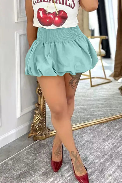 Hoochie Couture High-Waist Patchwork Flare Skirt Hoochie Couture Boutique
