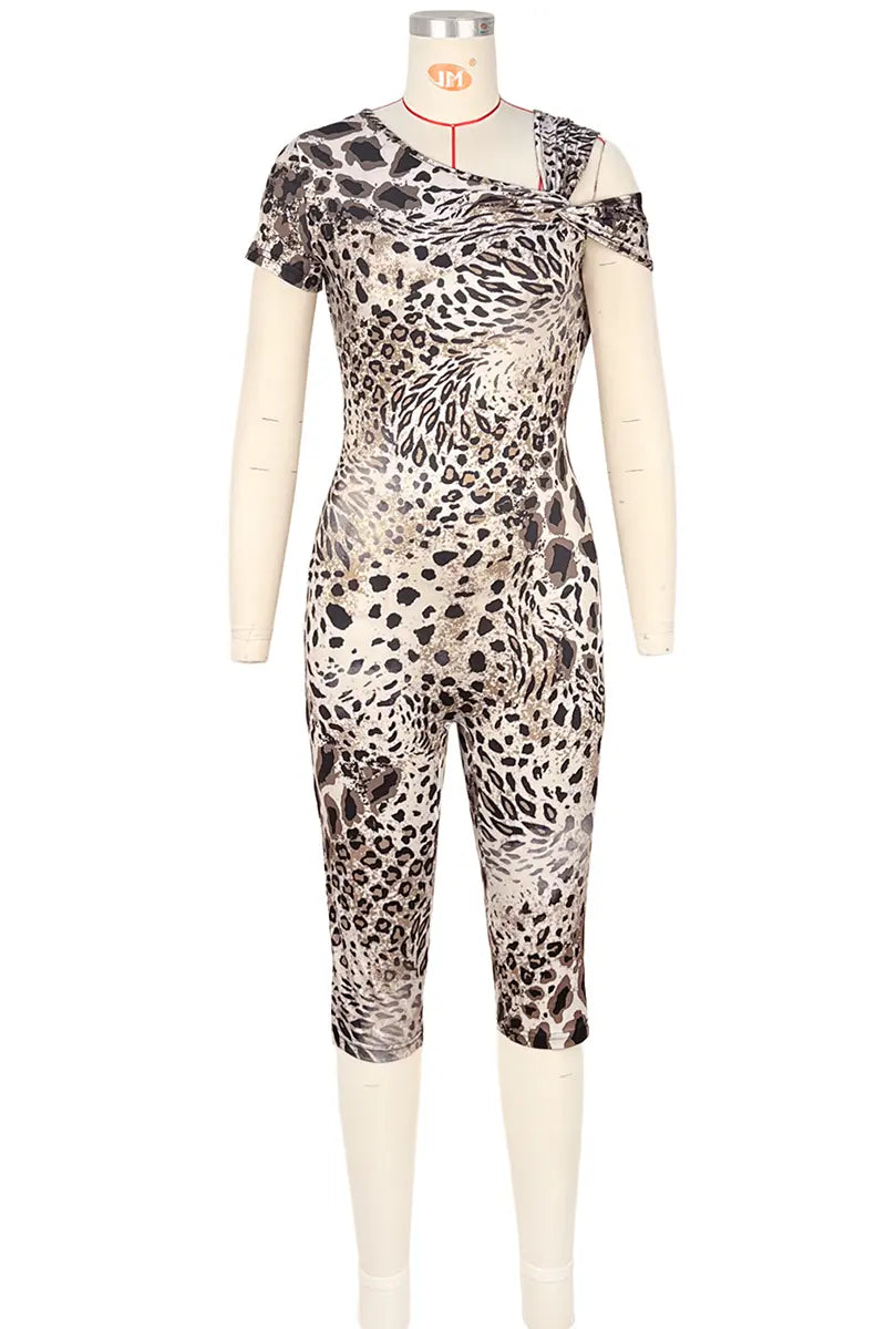 Hoochie Couture Fierce Oblique Jumpsuit – Leopard Print Perfection in Motion Hoochie Couture Boutique