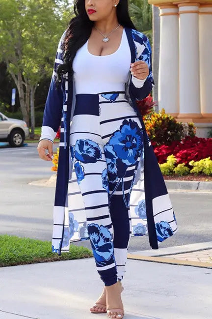 Hoochie Couture Purple Print Cardigan & Trouser Set – Statement Style for the Bold & Beautiful Hoochie Couture Boutique