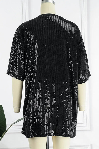 Hoochie Couture Letter Sequin A-Line Dress – Bold Sparkle Meets Effortless Cool Hoochie Couture Boutique