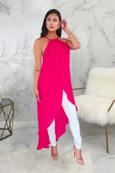 Hoochie Couture White Asymmetrical O-Neck Maxi Dress – Sleek, Sculpted, & Statement-Making Hoochie Couture Boutique