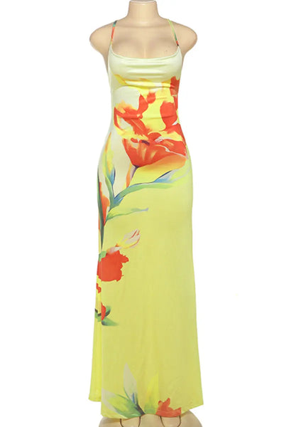 Hoochie Couture Spaghetti Strap Backless Print Dress – Summer Flirt Mode: Activated Hoochie Couture Boutique