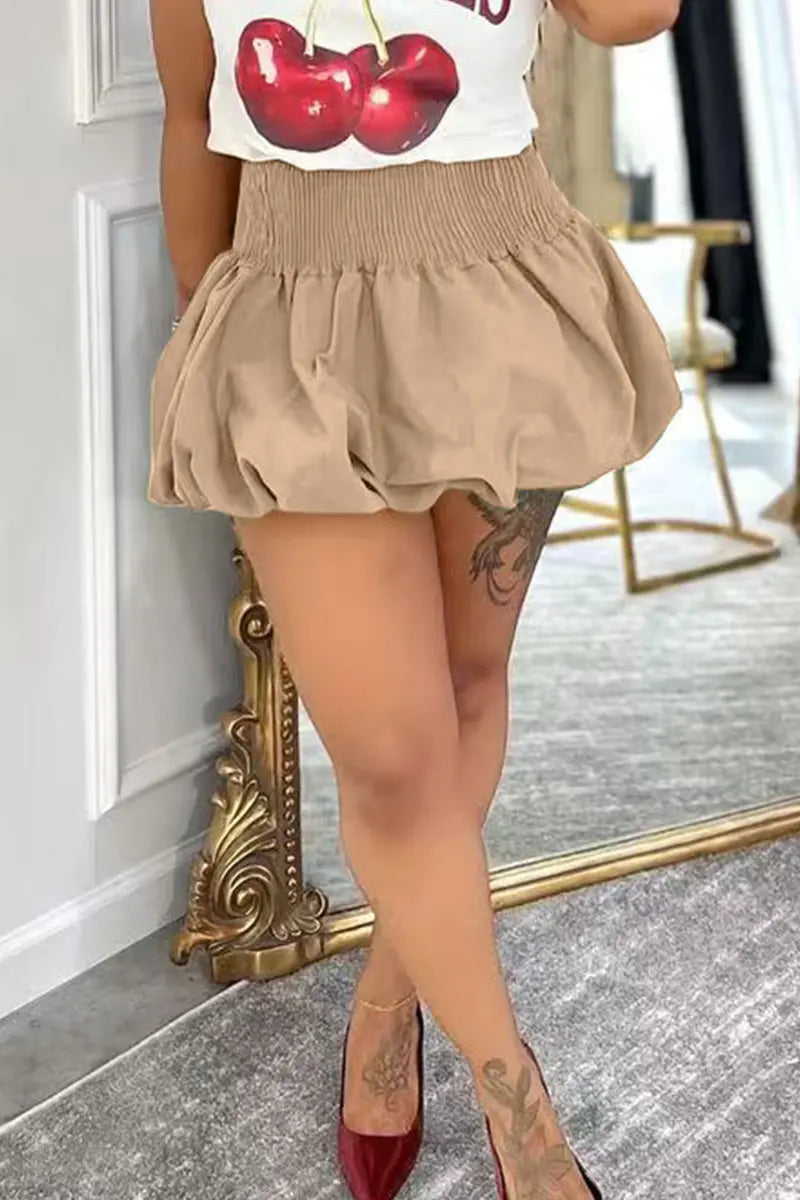 Hoochie Couture High-Waist Patchwork Flare Skirt Hoochie Couture Boutique