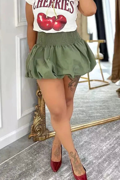 Hoochie Couture High-Waist Patchwork Flare Skirt Hoochie Couture Boutique