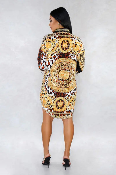 Hoochie Couture Multicolor Patchwork Mini – Cap Sleeve A-Line Dress Hoochie Couture Boutique