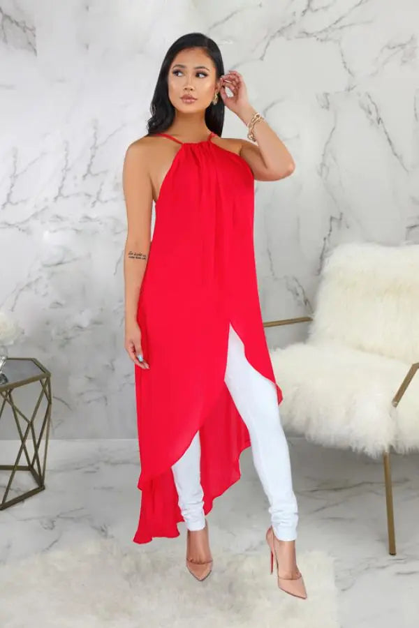 Hoochie Couture White Asymmetrical O-Neck Maxi Dress – Sleek, Sculpted, & Statement-Making Hoochie Couture Boutique