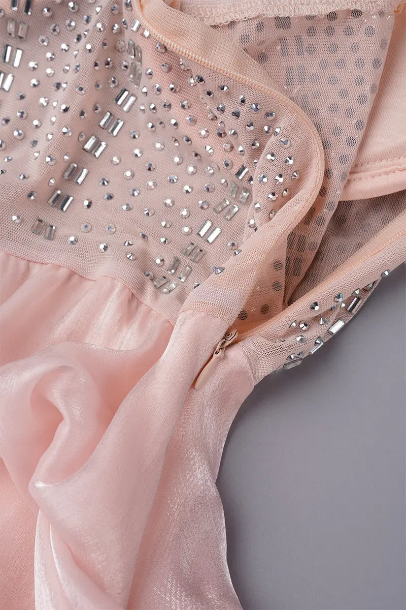 Hoochie Couture White Rhinestone Strap Dress – Sweet, Sparkly, & Statement-Making Hoochie Couture Boutique