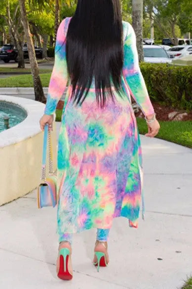 Hoochie Couture Purple Print Cardigan & Trouser Set – Statement Style for the Bold & Beautiful Hoochie Couture Boutique