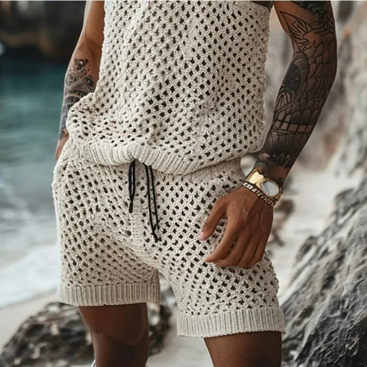 Hoochie Daddy Solid Hollow-Out Sleeveless Short Set – Built to Flex & Turn Heads Hoochie Couture Boutique