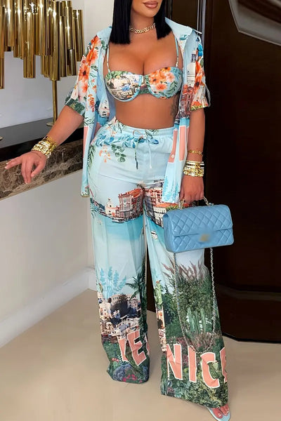 Hoochie Couture Paradise 4-Piece Vacation Set – Where Style Meets Sunset Vibes Hoochie Couture Boutique