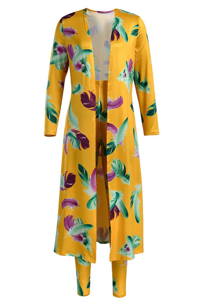 Hoochie Couture Purple Print Cardigan & Trouser Set – Statement Style for the Bold & Beautiful Hoochie Couture Boutique