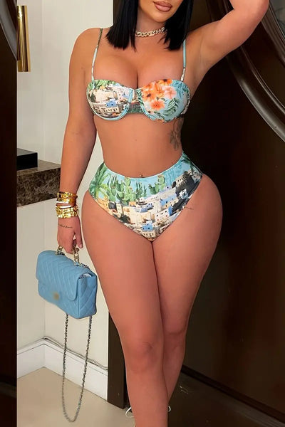 Hoochie Couture Paradise 4-Piece Vacation Set – Where Style Meets Sunset Vibes Hoochie Couture Boutique