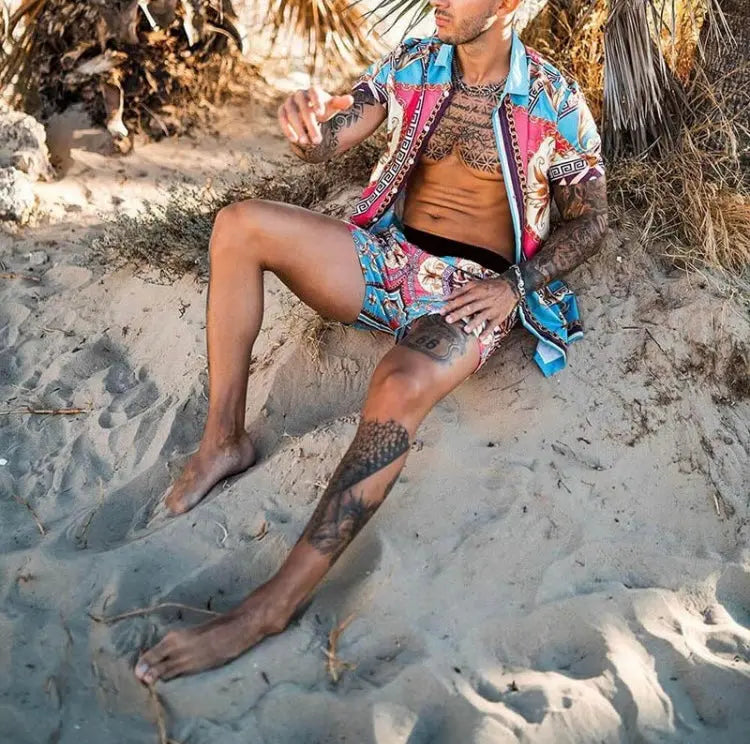 Hoochie Daddy Button-Up Short Set – Street Style Meets Summer Flex Hoochie Couture Boutique