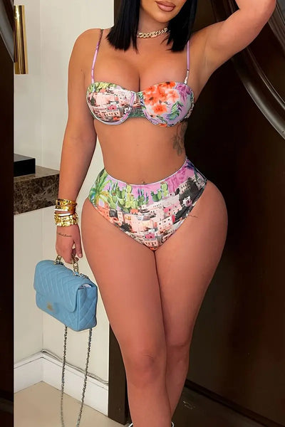 Hoochie Couture Paradise 4-Piece Vacation Set – Where Style Meets Sunset Vibes Hoochie Couture Boutique