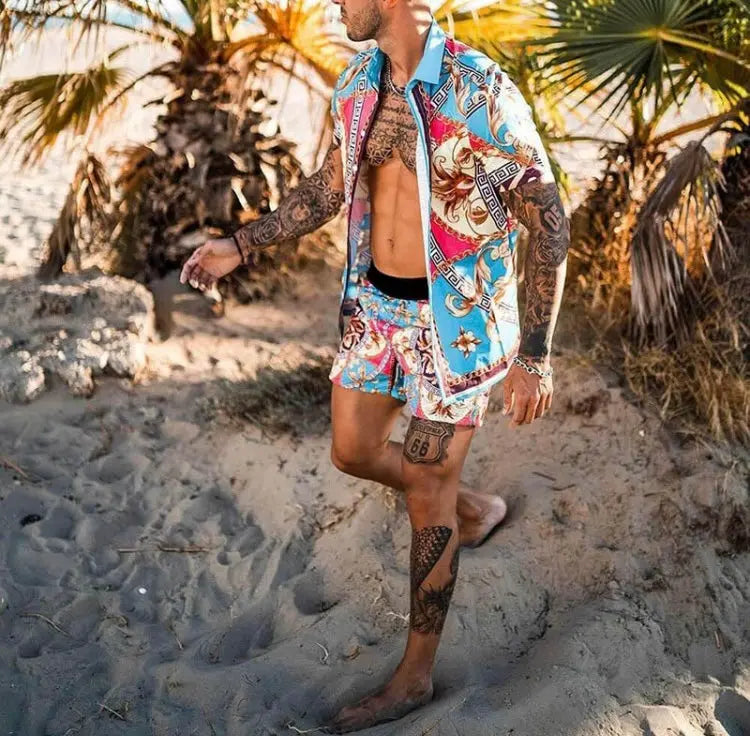 Hoochie Daddy Button-Up Short Set – Street Style Meets Summer Flex Hoochie Couture Boutique
