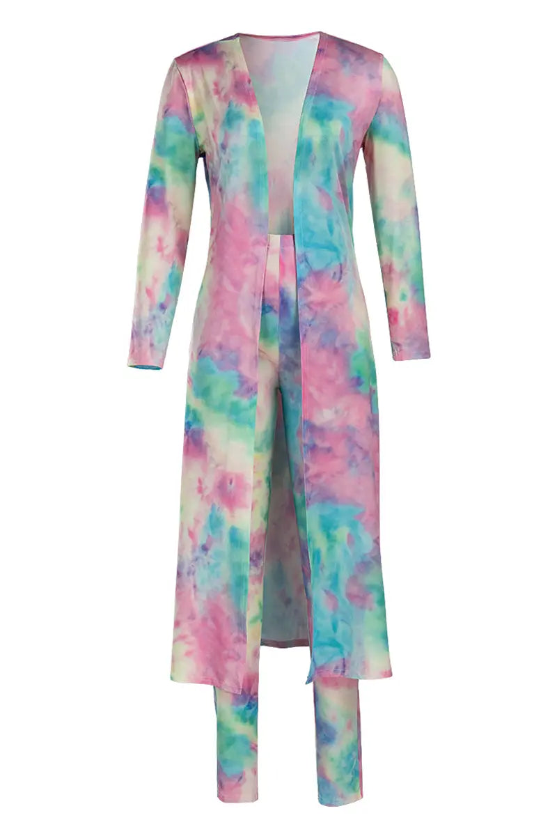 Hoochie Couture Purple Print Cardigan & Trouser Set – Statement Style for the Bold & Beautiful Hoochie Couture Boutique