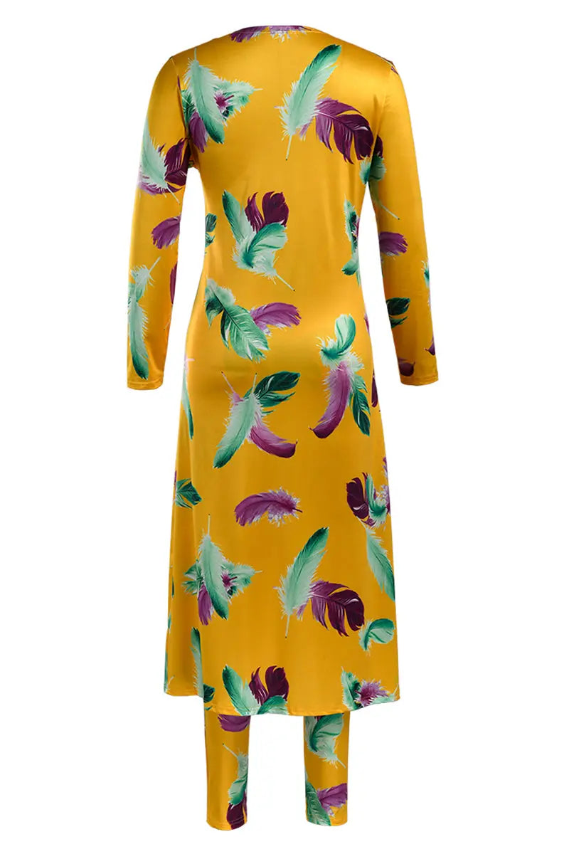 Hoochie Couture Purple Print Cardigan & Trouser Set – Statement Style for the Bold & Beautiful Hoochie Couture Boutique