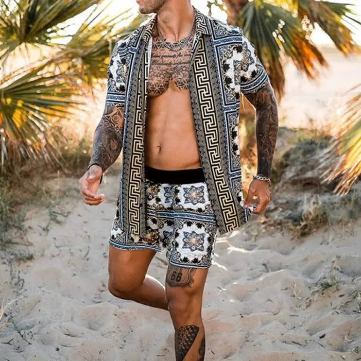 Hoochie Daddy Button-Up Short Set – Street Style Meets Summer Flex Hoochie Couture Boutique