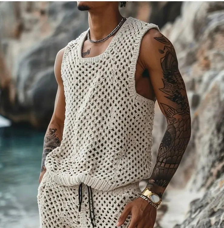 Hoochie Daddy Solid Hollow-Out Sleeveless Short Set – Built to Flex & Turn Heads Hoochie Couture Boutique