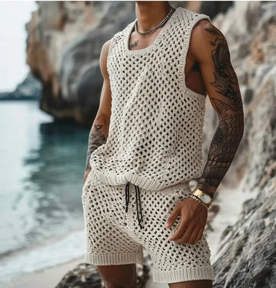 Hoochie Daddy Solid Hollow-Out Sleeveless Short Set – Built to Flex & Turn Heads Hoochie Couture Boutique