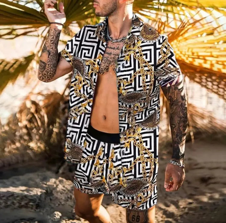 Hoochie Daddy Button-Up Short Set – Street Style Meets Summer Flex Hoochie Couture Boutique