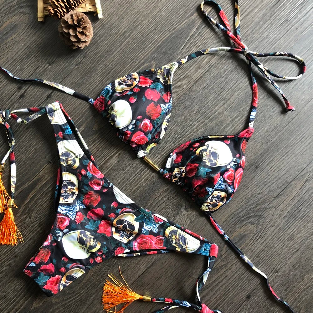 Hoochie Couture Push-Up Bikini Set – Beachside Sexy with Sporty Spice Vibes ☀️👙🔥