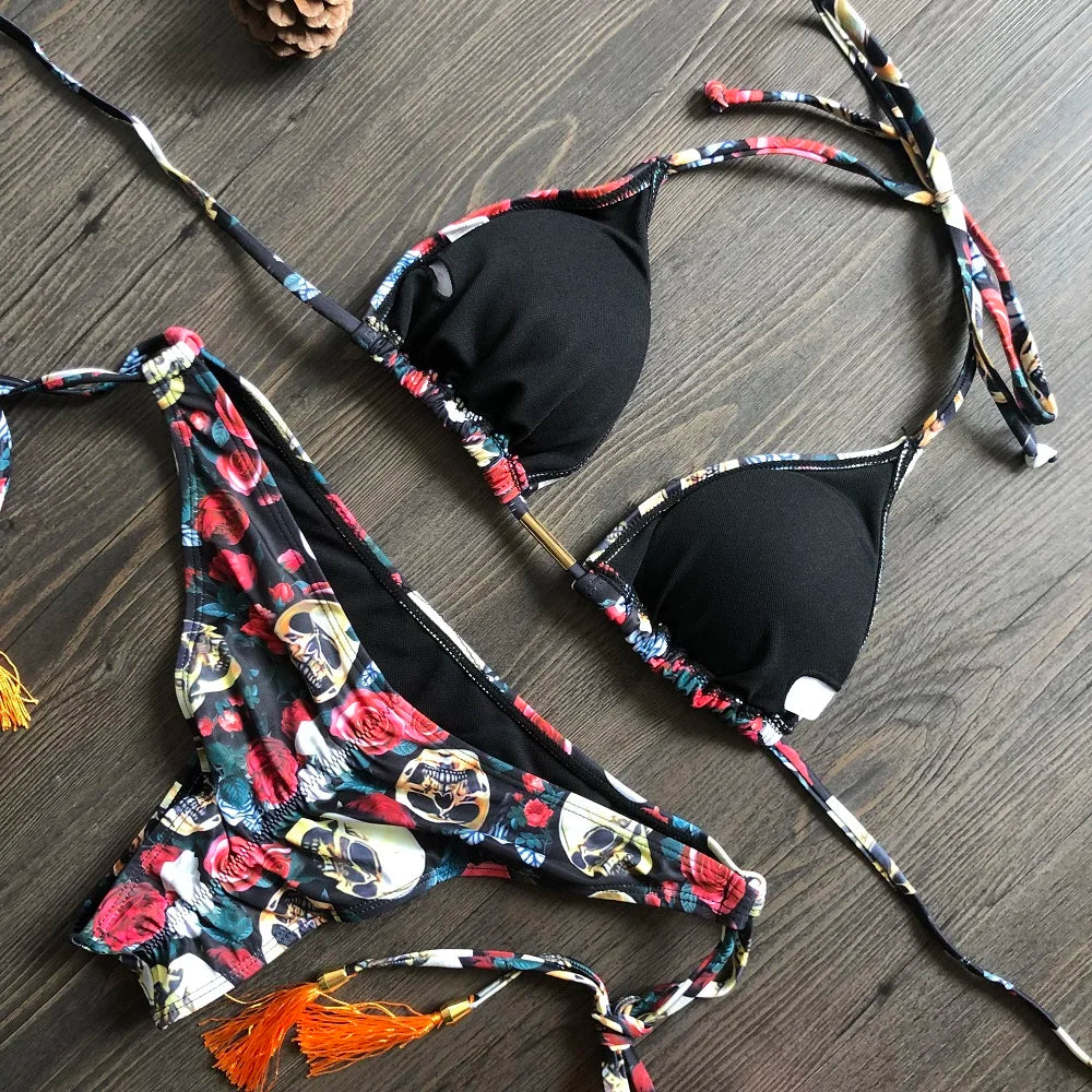 Hoochie Couture Push-Up Bikini Set – Beachside Sexy with Sporty Spice Vibes ☀️👙🔥