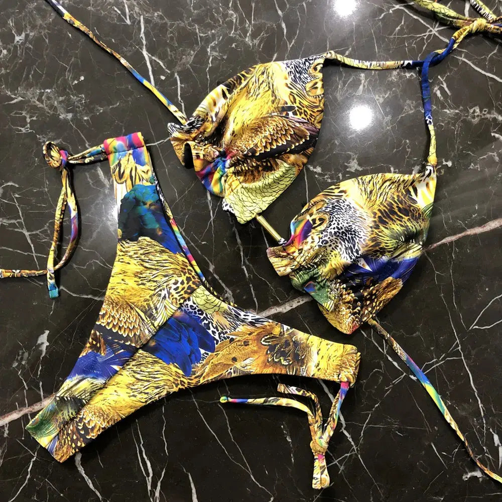 Hoochie Couture Push-Up Bikini Set – Beachside Sexy with Sporty Spice Vibe Hoochie Couture Boutique