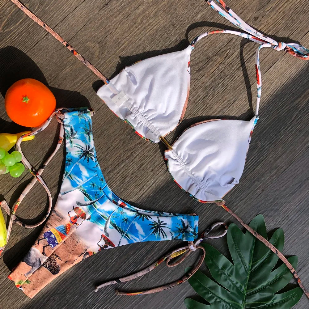 Hoochie Couture Push-Up Bikini Set – Beachside Sexy with Sporty Spice Vibes ☀️👙🔥