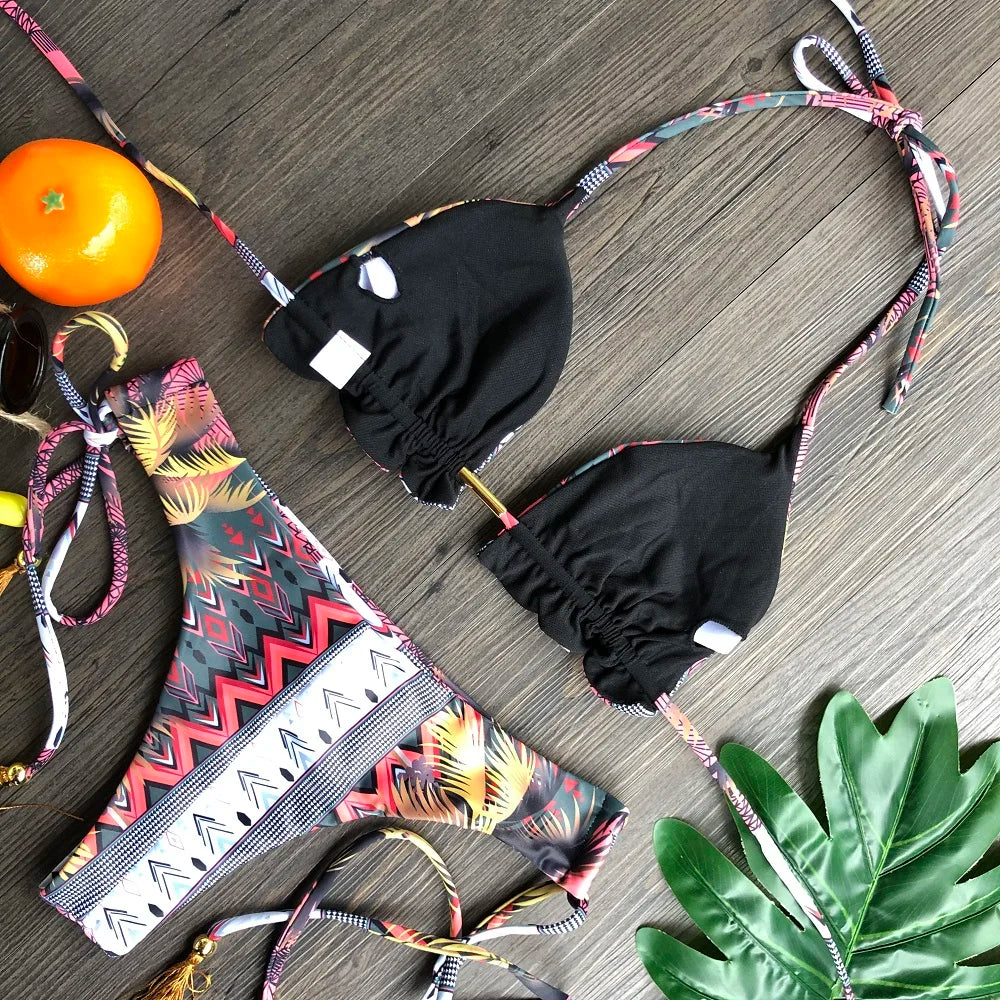 Hoochie Couture Push-Up Bikini Set – Beachside Sexy with Sporty Spice Vibes ☀️👙🔥