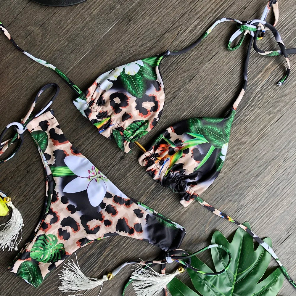 Hoochie Couture Push-Up Bikini Set – Beachside Sexy with Sporty Spice Vibes ☀️👙🔥