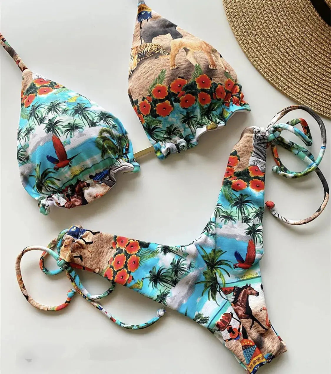 Hoochie Couture Push-Up Bikini Set – Beachside Sexy with Sporty Spice Vibe Hoochie Couture Boutique