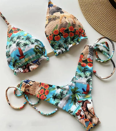 Hoochie Couture Push-Up Bikini Set – Beachside Sexy with Sporty Spice Vibe Hoochie Couture Boutique
