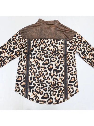 Hoochie Couture Patchwork Leopard Long Sleeve Skirt Set – Chic, Bold & Fiercely Feminine