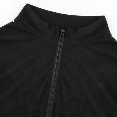 Hoochie Babies Slim-Fit Mesh Dress – See-Through Elegance with a High-Slit Edge Hoochie Couture Boutique