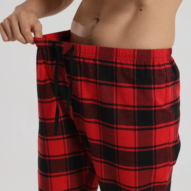 Hoochie Daddy Casual Checked Red Pajama Pants My Store