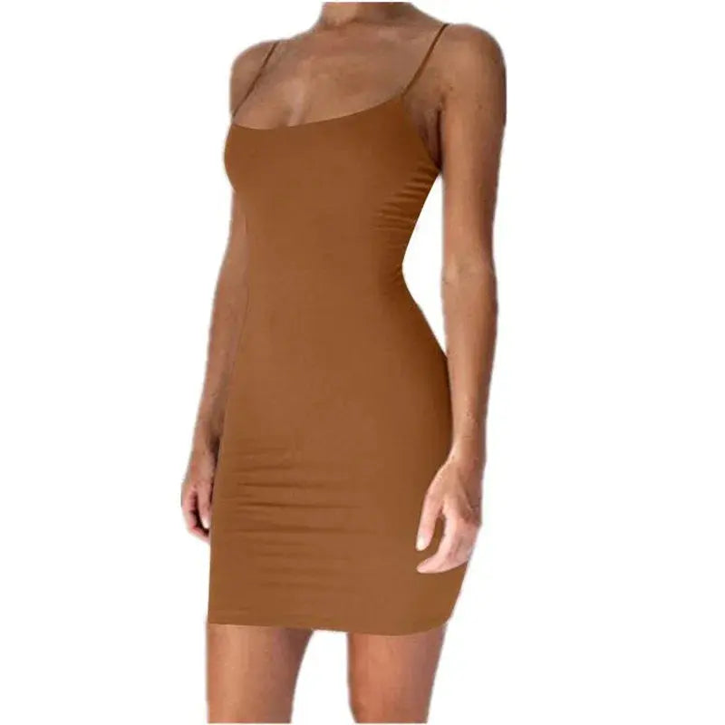 Hoochie Couture Spaghetti Strap Mini Dress – Sleek, Sexy & Summer-Ready Hoochie Couture Boutique