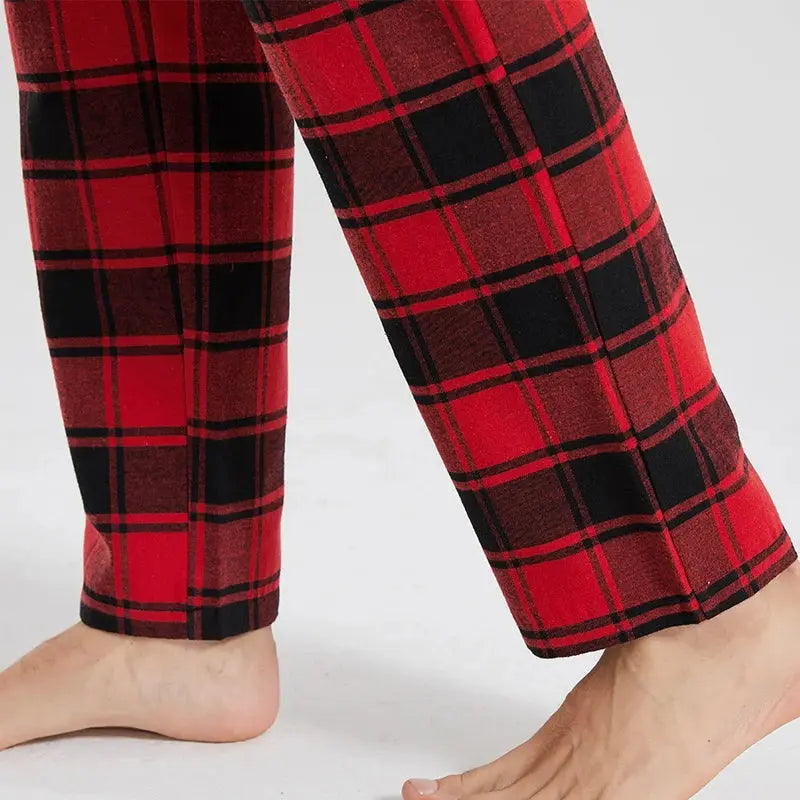 Hoochie Daddy Casual Checked Red Pajama Pants My Store