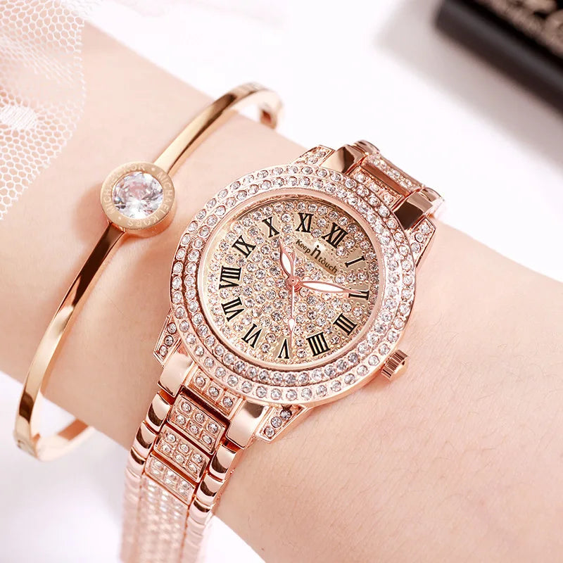 Hoochie Couture All-Star Women's Quartz Watch – Sparkle, Elegance & Everyday Luxury