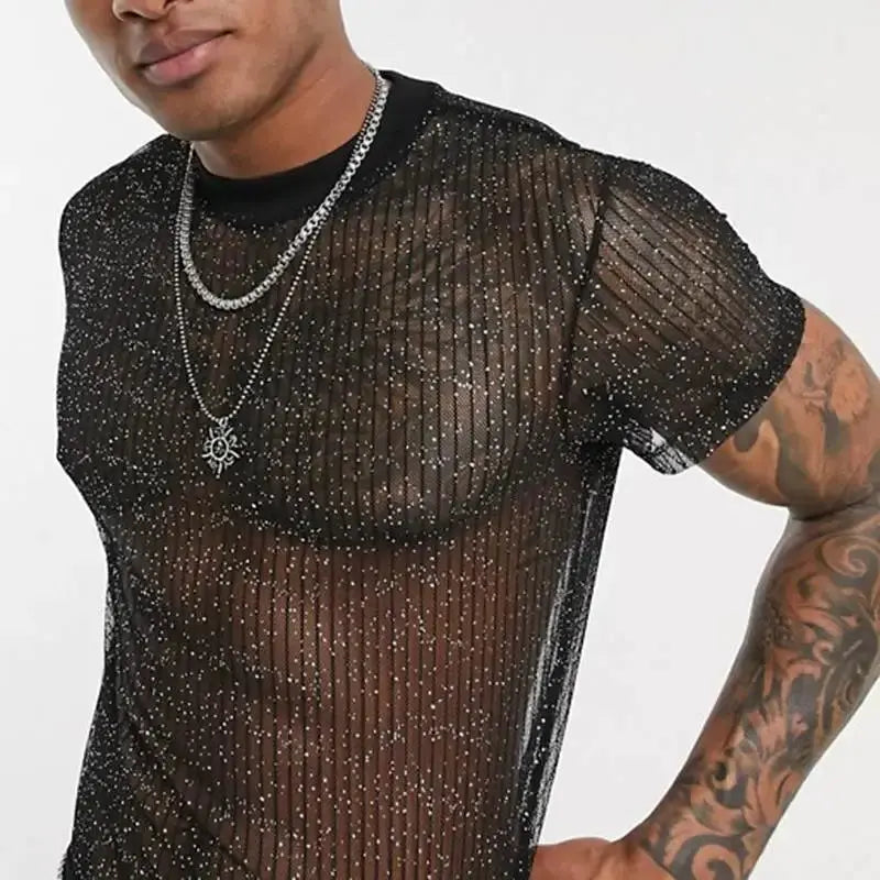 Hoochie Daddy Sheer Mesh T-Shirt – Sexy, Slim Fit & Nightclub Ready My Store