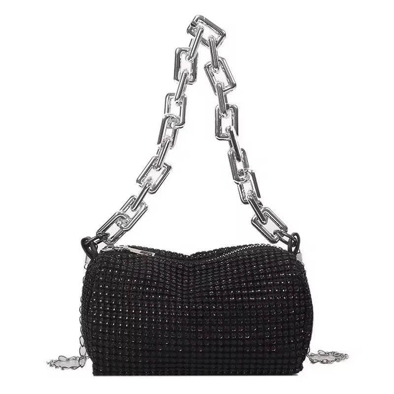 Hoochie Couture Rhinestone Bucket Bag – Glitter, Glam & Prom-Perfect