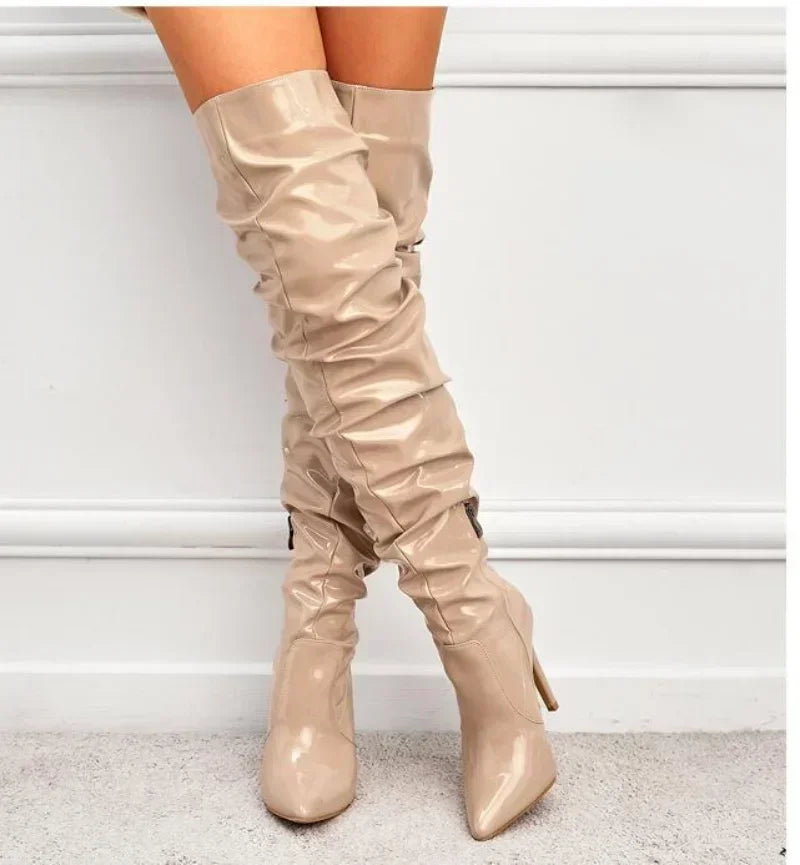 Hoochie Couture Over-the-Knee Boots – Fierce, Flirty & Sky-High