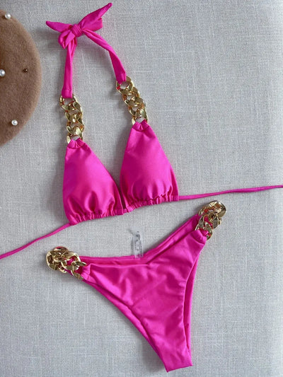 Hoochie Couture Brazilian Triangle Bikini – Minimal, Sexy & Beach-Ready Hoochie Couture Boutique