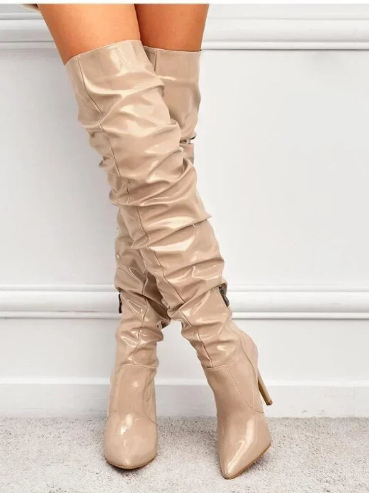 Hoochie Couture Over-the-Knee Boots – Fierce, Flirty & Sky-High