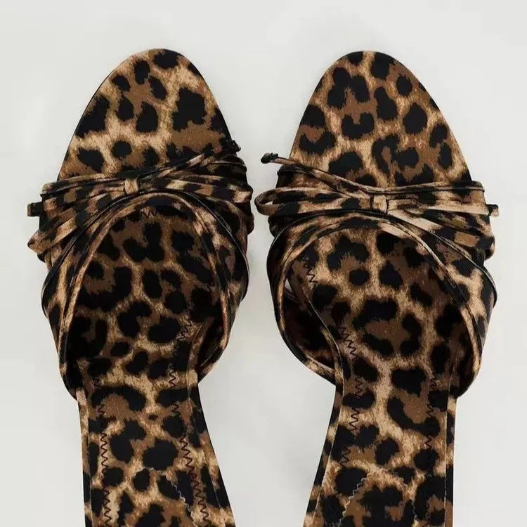 Hoochie Couture Leopard Print Bow Slippers – Fierce, Flirty & Fashion-Forward