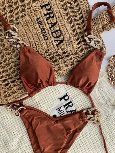 Hoochie Couture Brazilian Triangle Bikini – Minimal, Sexy & Beach-Ready Hoochie Couture Boutique