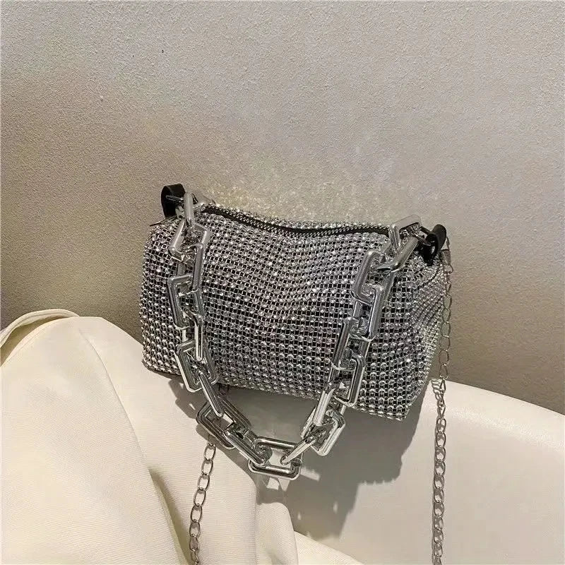 Hoochie Couture Rhinestone Bucket Bag – Glitter, Glam & Prom-Perfect